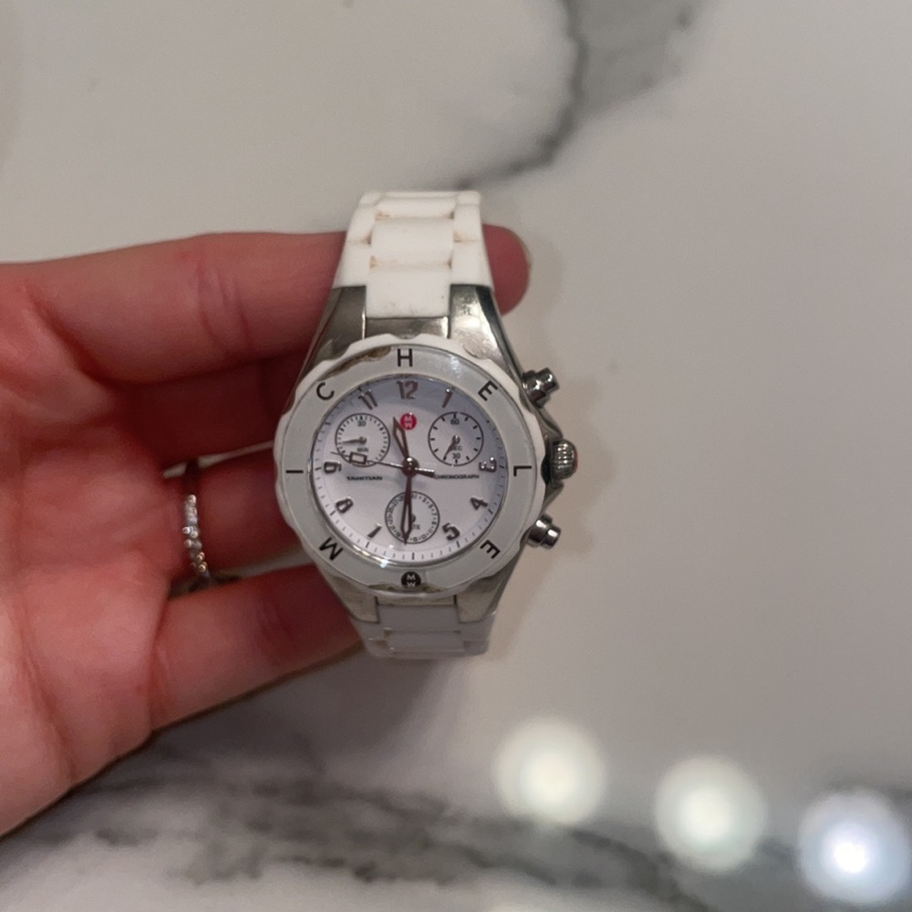 WHITE RUBBER MICHELE WATCH - Picture 5 of 6